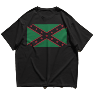 black 'stars and bars' tee [black]