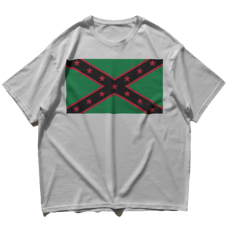 black 'stars and bars' tee [white]