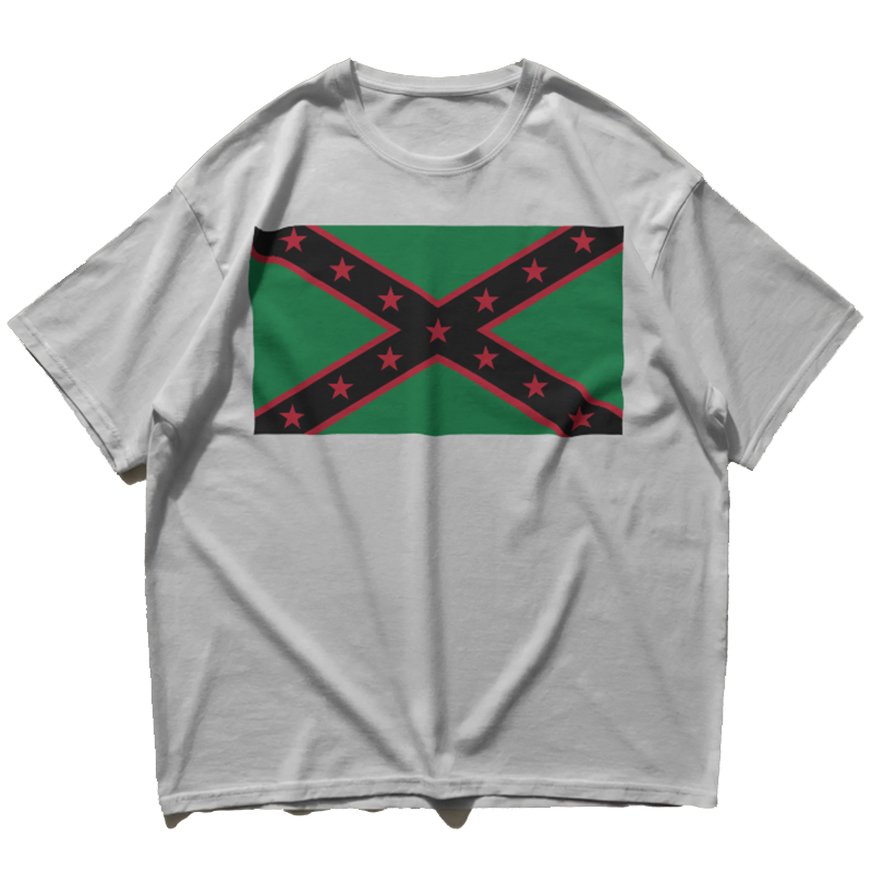 black 'stars and bars' tee [white]